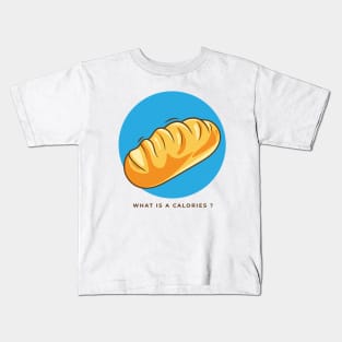 Viennese bread cartoon illustration with text Kids T-Shirt